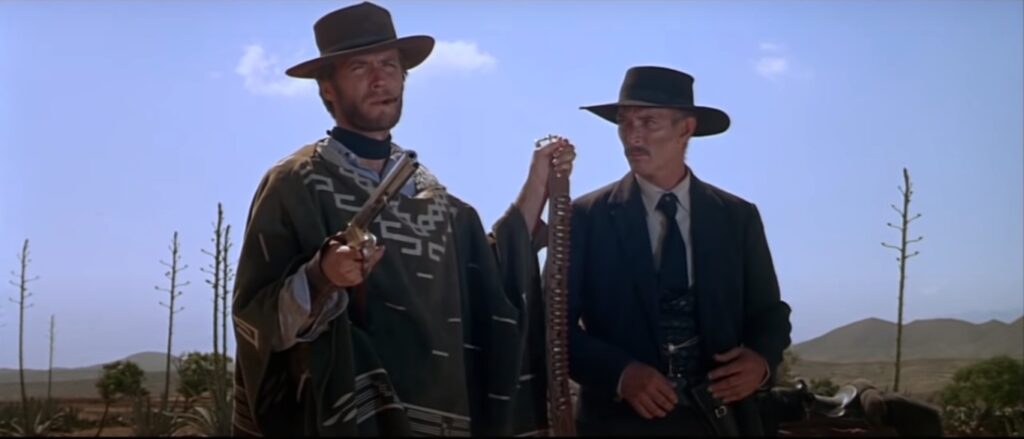 Meus queridos, quem ainda não assistiu a Trilogia dos Dólares, faça um  favor a si mesmo e vá assistir. Dirigido pelo lendário Sergio Leone e com  música do incrível Ennio Morricone. 