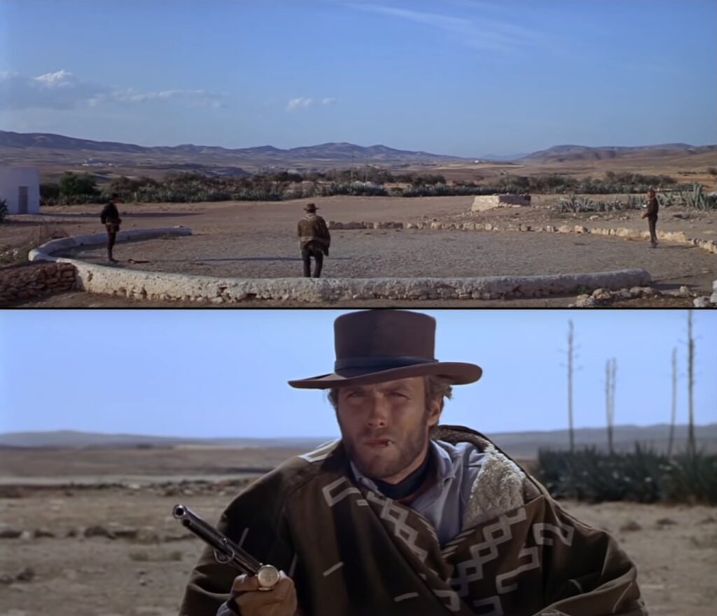 Meus queridos, quem ainda não assistiu a Trilogia dos Dólares, faça um  favor a si mesmo e vá assistir. Dirigido pelo lendário Sergio Leone e com  música do incrível Ennio Morricone. 